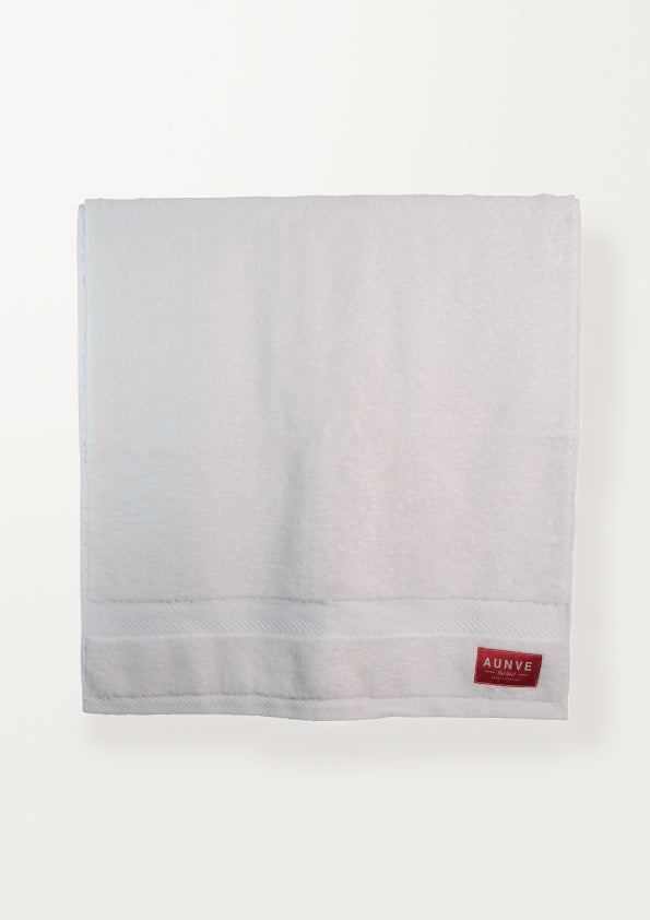 Red Label White Bath Towel