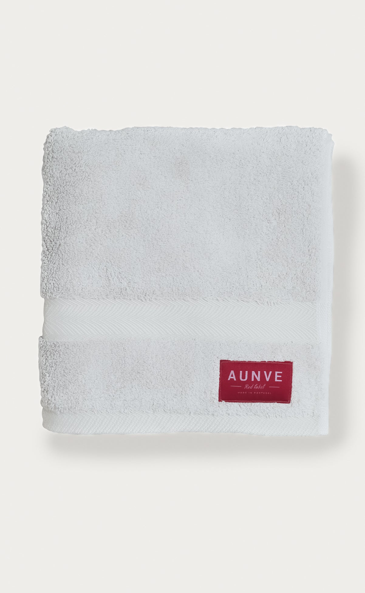 Red Label White Bath Towel